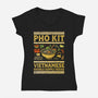 Pho Kit-Womens-V-Neck-Tee-kg07