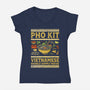 Pho Kit-Womens-V-Neck-Tee-kg07