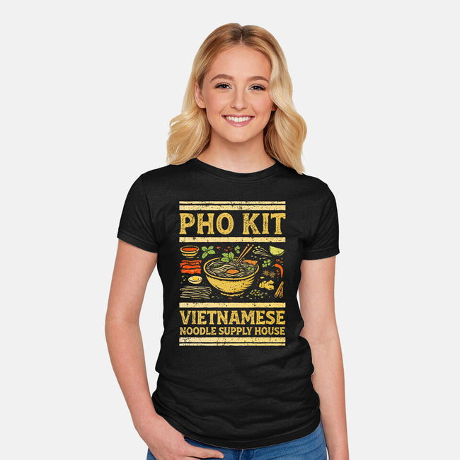 Pho Kit-Womens-Fitted-Tee-kg07