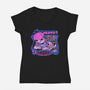 Psychic Beats-Womens-V-Neck-Tee-ilustrata