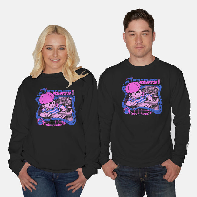 Psychic Beats-Unisex-Crew Neck-Sweatshirt-ilustrata
