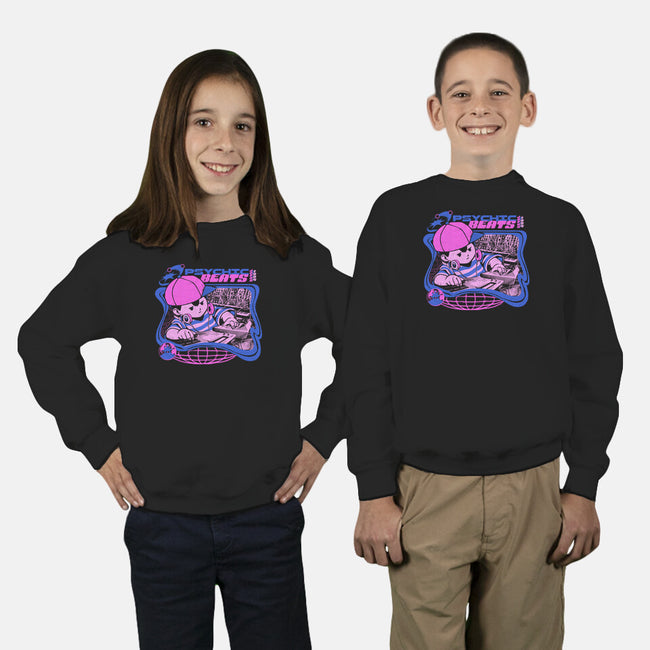 Psychic Beats-Youth-Crew Neck-Sweatshirt-ilustrata