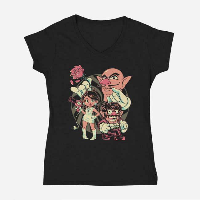 Oh Be-Wah-Ve-Womens-V-Neck-Tee-Henrique Torres