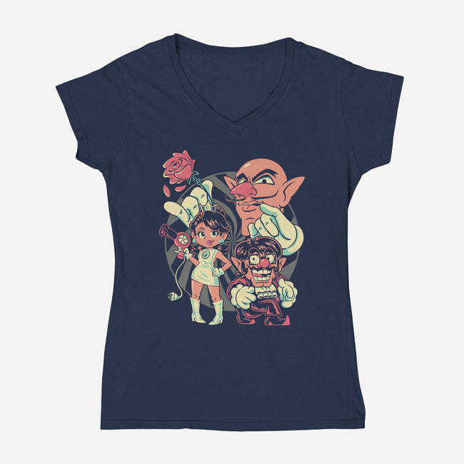 Oh Be-Wah-Ve-Womens-V-Neck-Tee-Henrique Torres