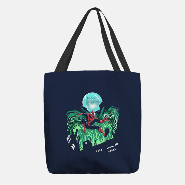 Mysterio Over The Spider-None-Basic Tote-Bag-zascanauta