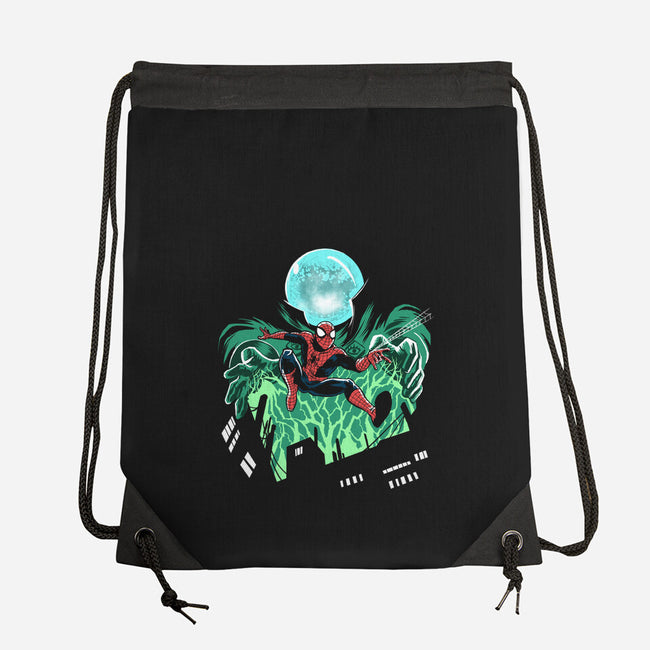 Mysterio Over The Spider-None-Drawstring-Bag-zascanauta