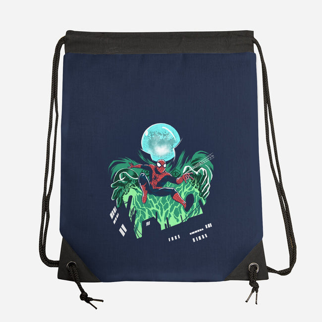 Mysterio Over The Spider-None-Drawstring-Bag-zascanauta