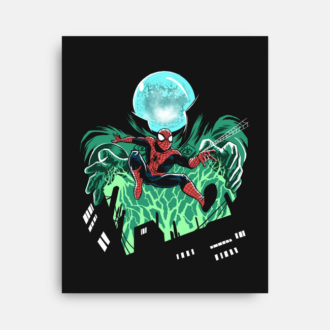 Mysterio Over The Spider-None-Stretched-Canvas-zascanauta