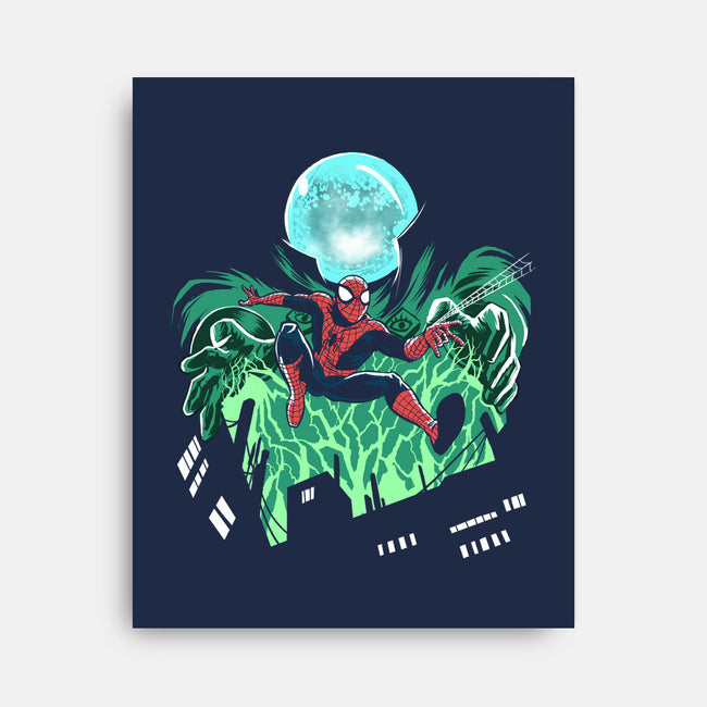 Mysterio Over The Spider-None-Stretched-Canvas-zascanauta
