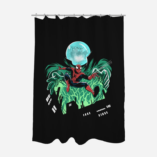 Mysterio Over The Spider-None-Polyester-Shower Curtain-zascanauta