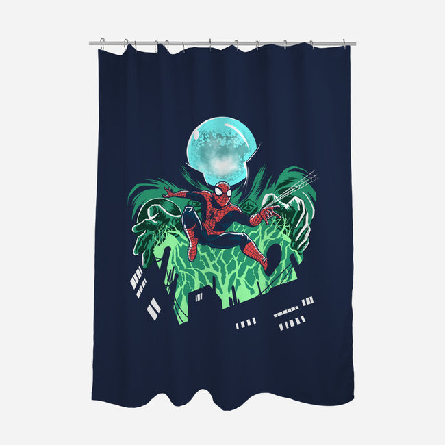 Mysterio Over The Spider-None-Polyester-Shower Curtain-zascanauta