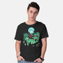 Mysterio Over The Spider-Mens-Basic-Tee-zascanauta