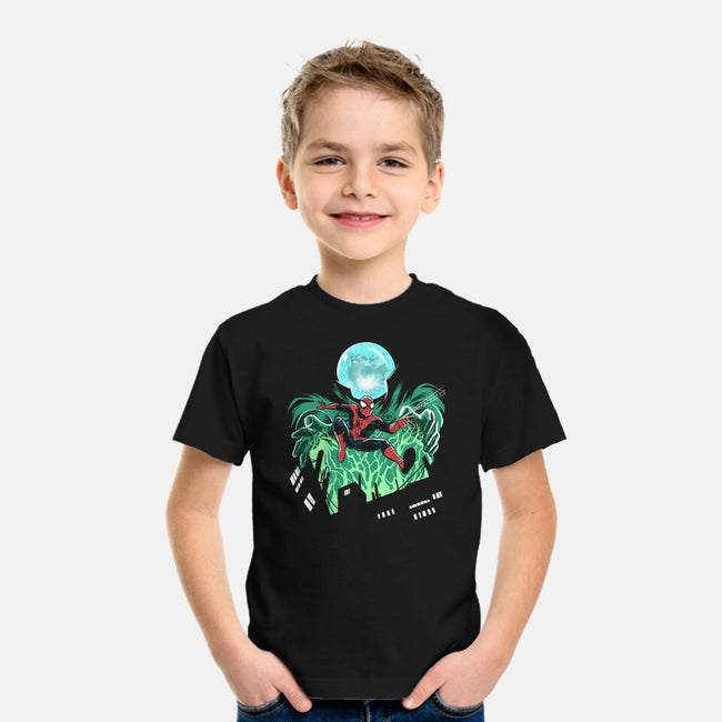 Mysterio Over The Spider-Youth-Basic-Tee-zascanauta