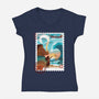 Motunui Stamp-Womens-V-Neck-Tee-dandingeroz