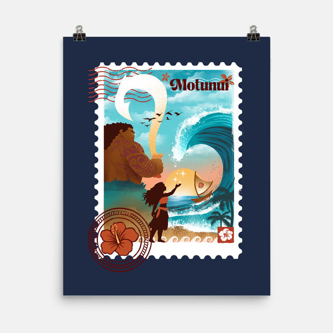 Motunui Stamp-None-Matte-Poster-dandingeroz
