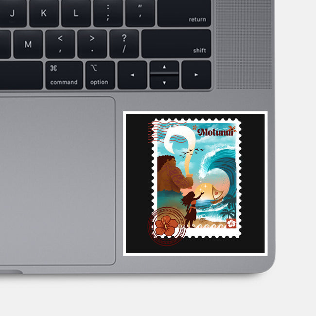 Motunui Stamp-None-Glossy-Sticker-dandingeroz