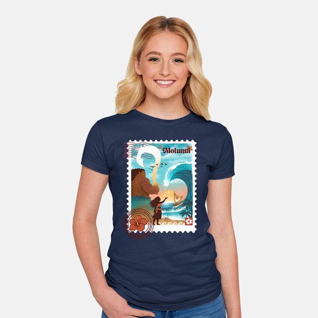 Motunui Stamp-Womens-Fitted-Tee-dandingeroz