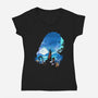 The Daughter Of The Sea-Womens-V-Neck-Tee-dandingeroz