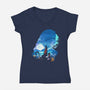 The Daughter Of The Sea-Womens-V-Neck-Tee-dandingeroz