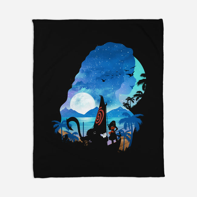 The Daughter Of The Sea-None-Fleece-Blanket-dandingeroz