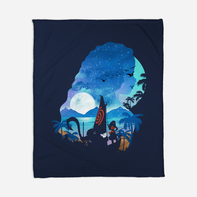 The Daughter Of The Sea-None-Fleece-Blanket-dandingeroz