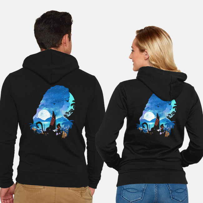 The Daughter Of The Sea-Unisex-Zip-Up-Sweatshirt-dandingeroz