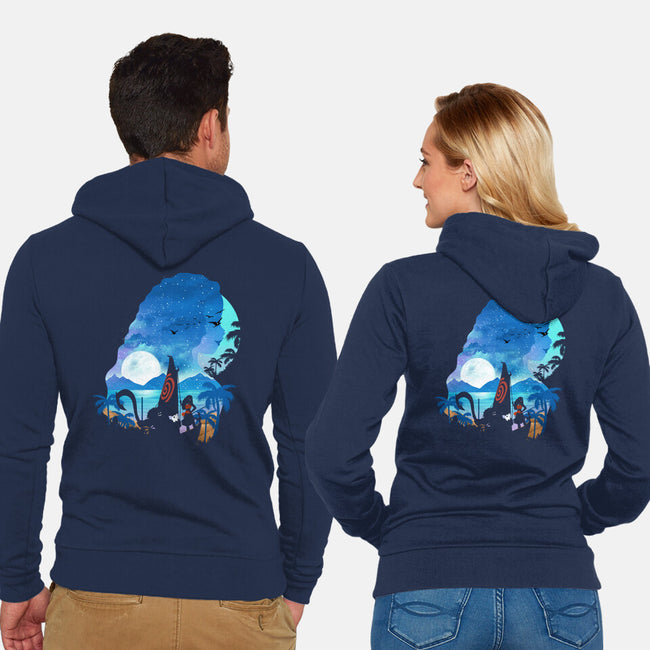The Daughter Of The Sea-Unisex-Zip-Up-Sweatshirt-dandingeroz