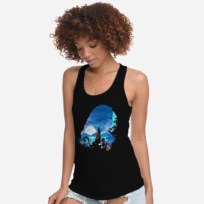 The Daughter Of The Sea-Womens-Racerback-Tank-dandingeroz