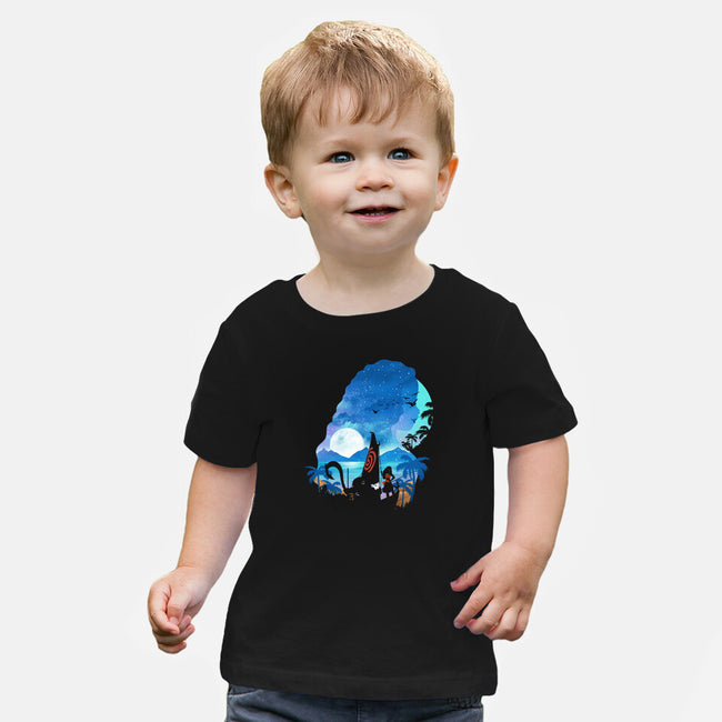 The Daughter Of The Sea-Baby-Basic-Tee-dandingeroz
