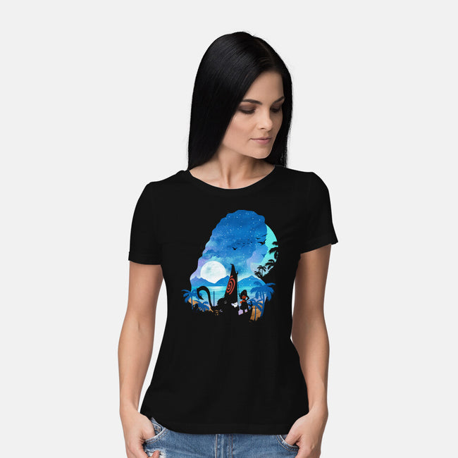 The Daughter Of The Sea-Womens-Basic-Tee-dandingeroz