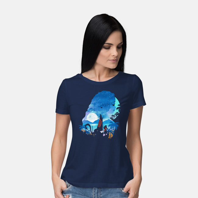 The Daughter Of The Sea-Womens-Basic-Tee-dandingeroz