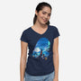 The Daughter Of The Sea-Womens-V-Neck-Tee-dandingeroz