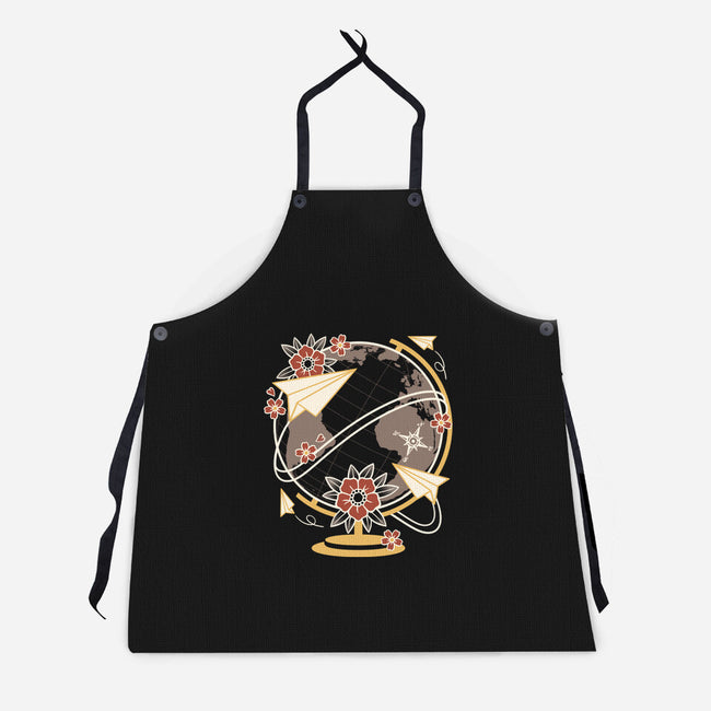 Origami Airplane-Unisex-Kitchen-Apron-NemiMakeit