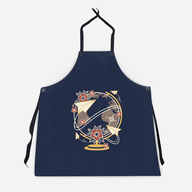 Origami Airplane-Unisex-Kitchen-Apron-NemiMakeit