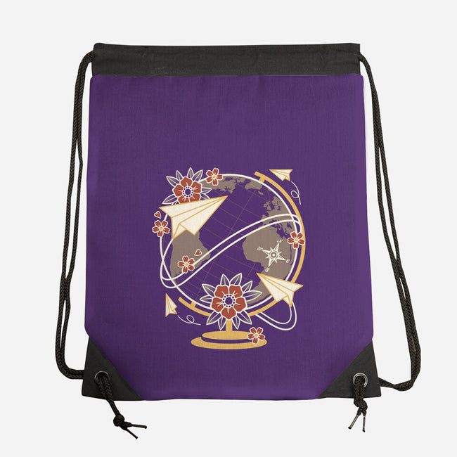 Origami Airplane-None-Drawstring-Bag-NemiMakeit