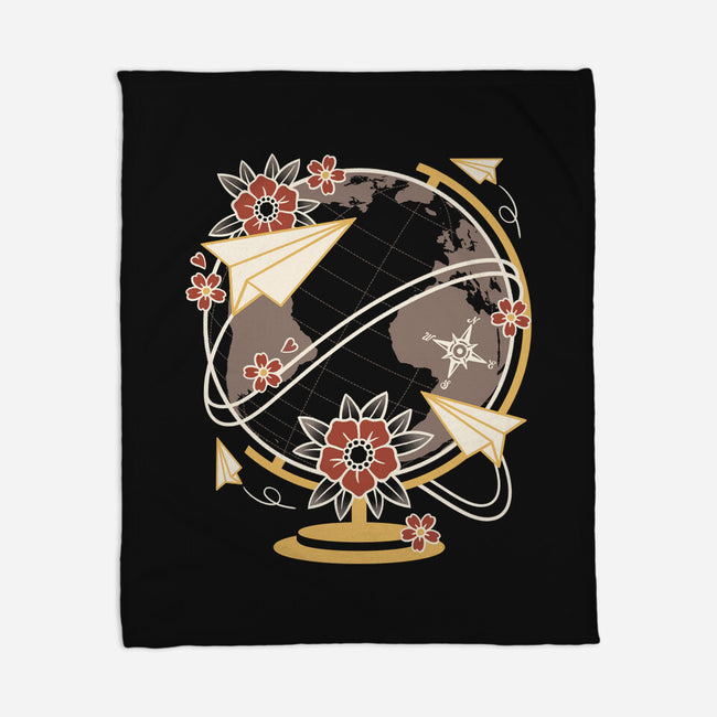Origami Airplane-None-Fleece-Blanket-NemiMakeit
