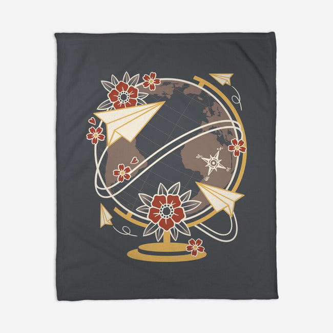 Origami Airplane-None-Fleece-Blanket-NemiMakeit