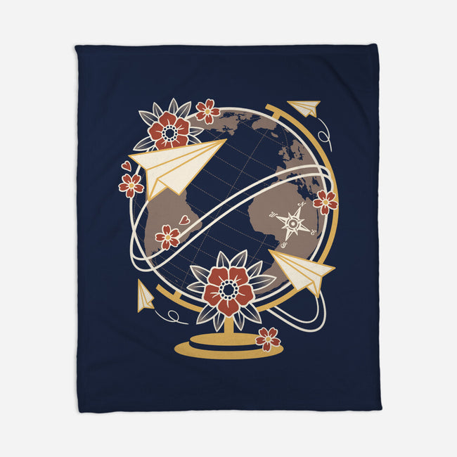 Origami Airplane-None-Fleece-Blanket-NemiMakeit