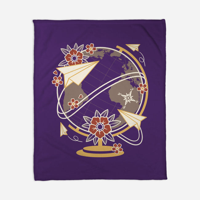 Origami Airplane-None-Fleece-Blanket-NemiMakeit