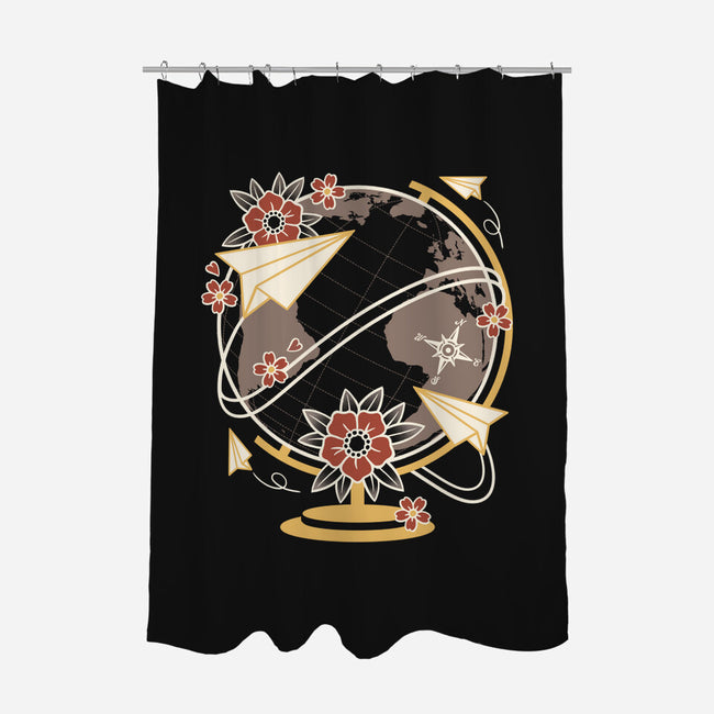Origami Airplane-None-Polyester-Shower Curtain-NemiMakeit