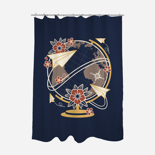 Origami Airplane-None-Polyester-Shower Curtain-NemiMakeit