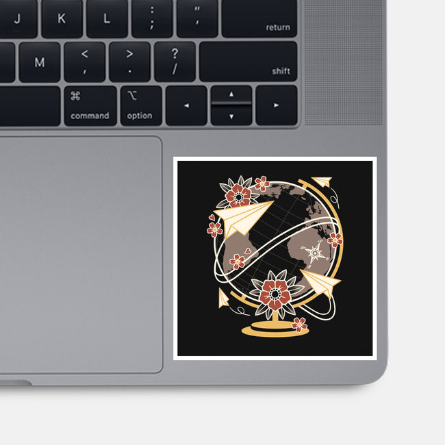 Origami Airplane-None-Glossy-Sticker-NemiMakeit