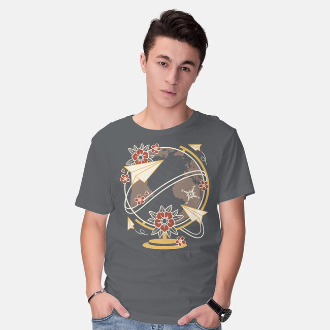 Origami Airplane-Mens-Basic-Tee-NemiMakeit