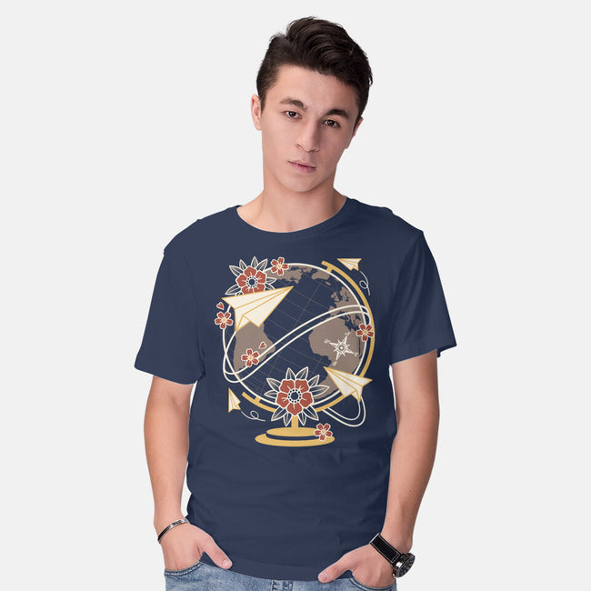 Origami Airplane-Mens-Basic-Tee-NemiMakeit