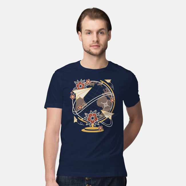 Origami Airplane-Mens-Premium-Tee-NemiMakeit