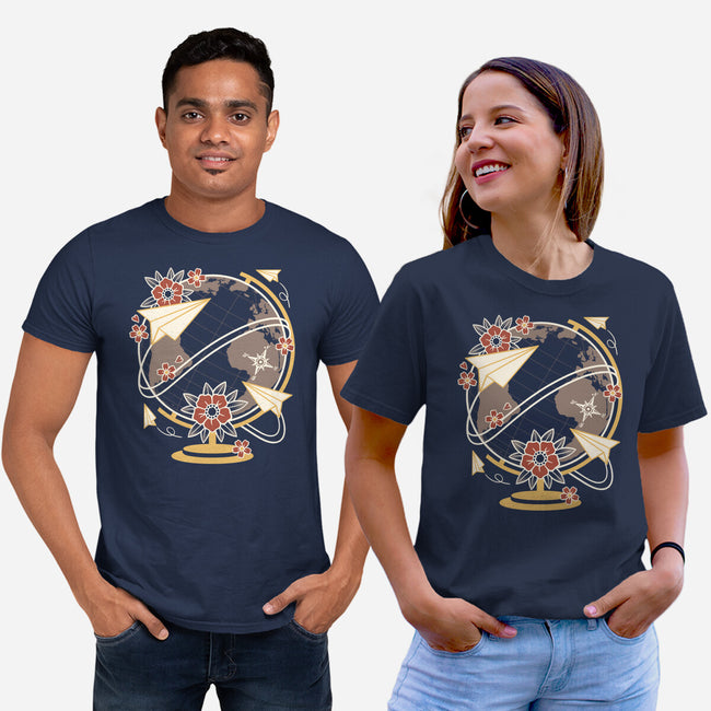 Origami Airplane-Unisex-Basic-Tee-NemiMakeit