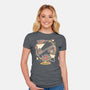 Origami Airplane-Womens-Fitted-Tee-NemiMakeit