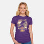 Origami Airplane-Womens-Fitted-Tee-NemiMakeit