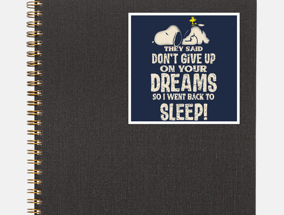 Don't Give Up On Your Dreams