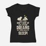 Don't Give Up On Your Dreams-Womens-V-Neck-Tee-turborat14